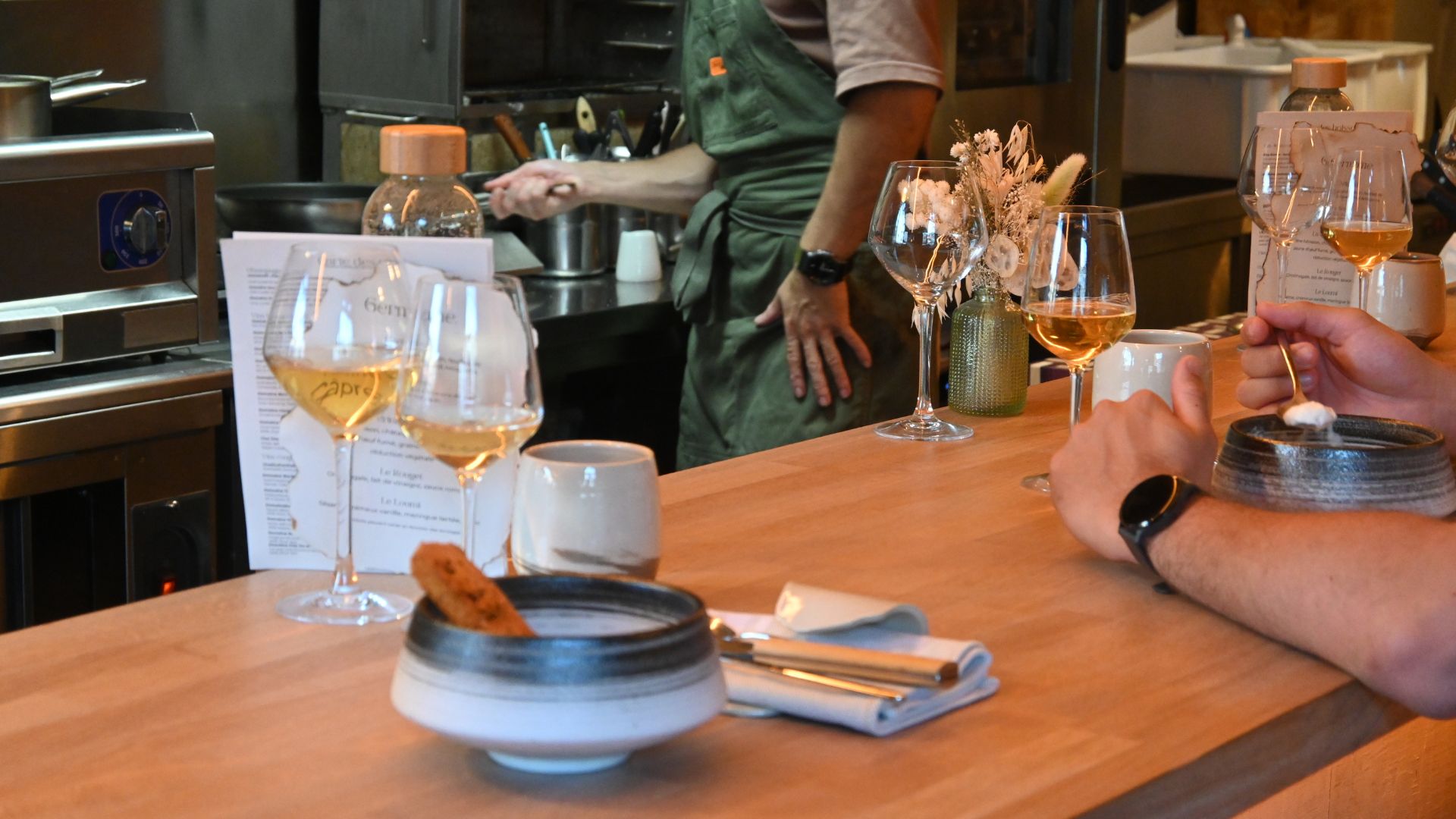 ⭐️ Germaine à Bayonne : une expérience gastronomique immersive face au chef